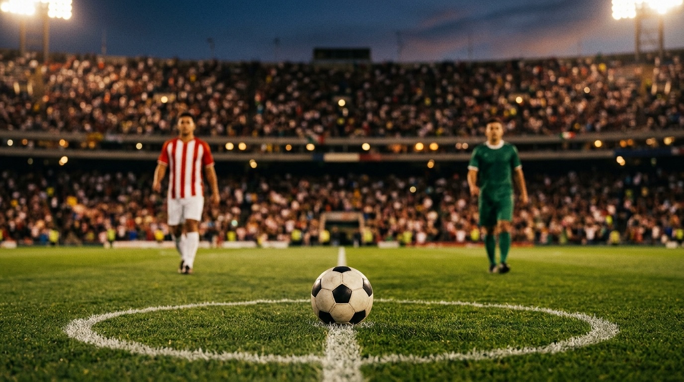 Balón en la cancha del Estadio Akron antes del Chivas vs Juárez