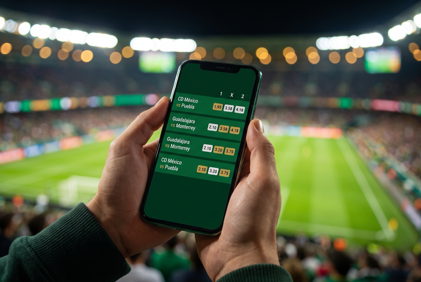 Mercados de Liga MX en el celular con Betwinner