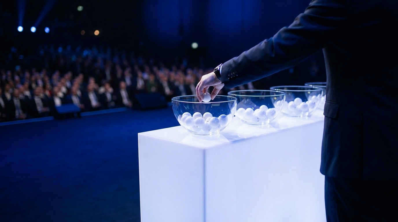 Ceremonia del sorteo de la fase liga de la Champions League 2026-27 en Mónaco