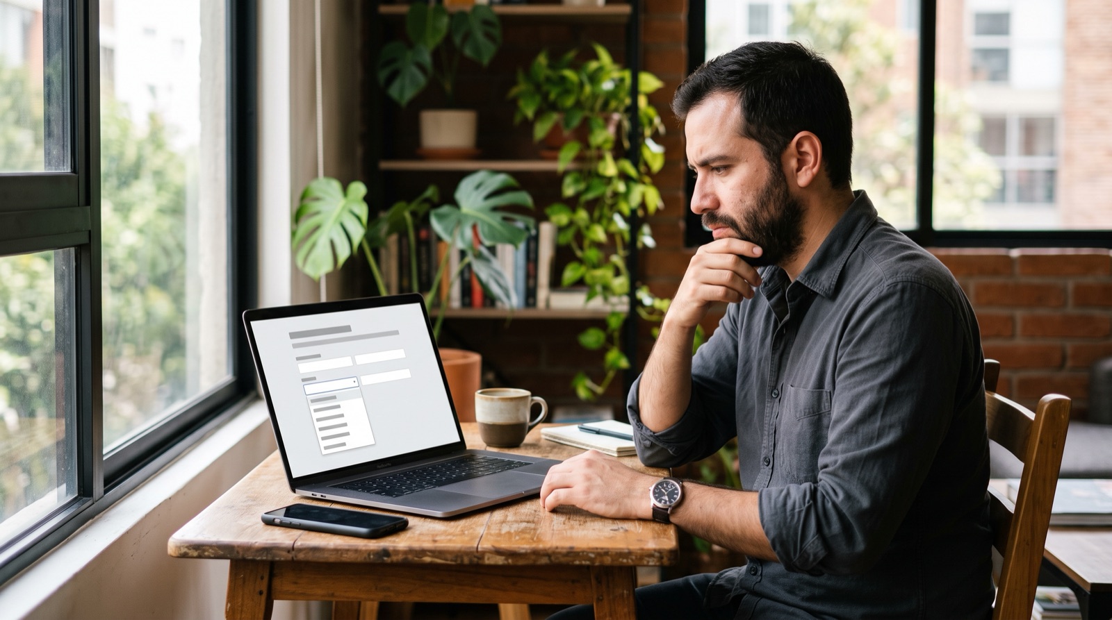 Aficionado mexicano frente a su laptop con un formulario de registro que no ofrece México